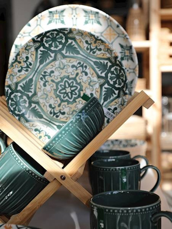 MOSAIQUE OLIVE - Talerz 26 cm, Wzory, Ceramika