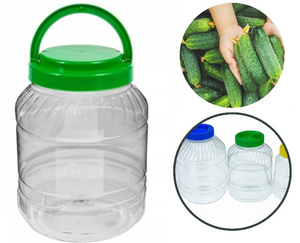Plastikowy Słoik Słój z rączką PET 3 L na Ogórki 