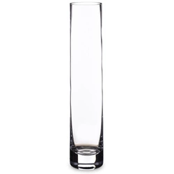 Szklany Elegancki Wazon SOLIDNE SZKŁO   30cm x 6cm x 6cm