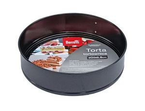 Tortownica Okrągła Czarna Non-Stick 24 cm Ciasta