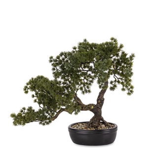 Sztuczne Drzewko Bonsai w Doniczce zielone Dekoracja  40cm x 47cm x 27cm