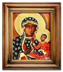 Obraz "Maryja" ręcznie malowany 35x40cm