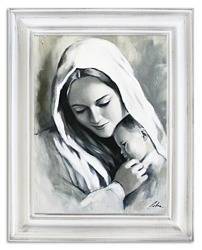 Obraz "Maryja" ręcznie malowany 37x47cm