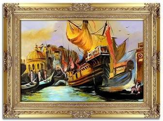Obraz - Wenecja - olejny, ręcznie malowany 92x120cm