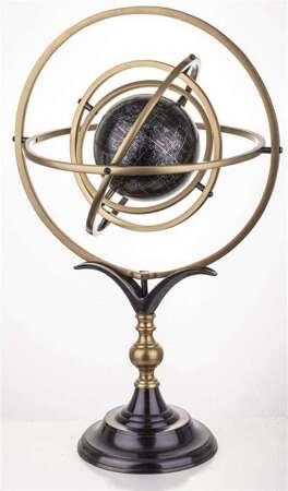 Astrolabium Globus metalowy wys. 57 cm 