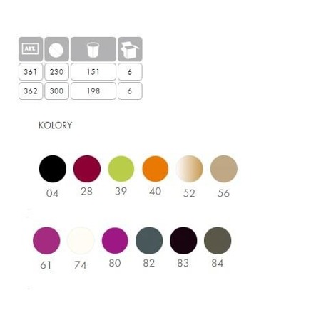 Doniczka Kula Mix Color  śr.230 mm H:15,1 cm Kolor Mokka