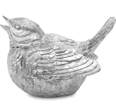 Figurka dekoracyjna Srebrny Ptaszek