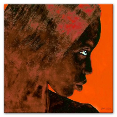 Obraz - Afryka - olejny, ręcznie malowany 90x90cm