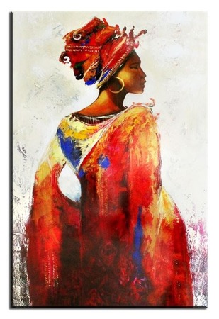 Obraz "Afryka" ręcznie malowany 60x90cm