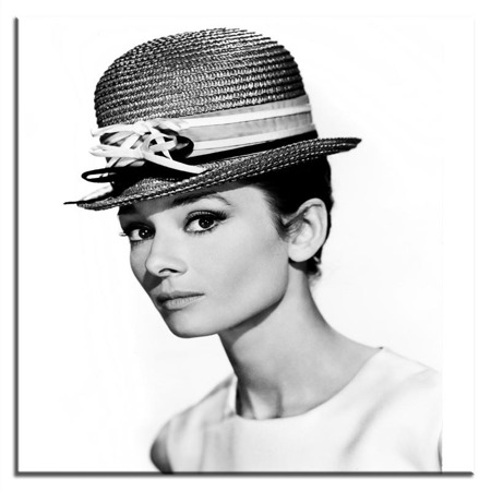 Obraz "Audrey Hepburn" reprodukcja 40x40 cm