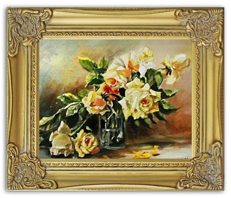 Obraz "Bukiety mieszane " ręcznie malowany 30x35cm