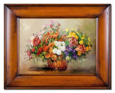 Obraz "Bukiety mieszane " ręcznie malowany 76x96cm