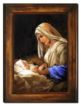 Obraz "Maryja" ręcznie malowany 86x116cm