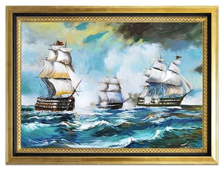 Obraz "Marynistyka" ręcznie malowany 75x105cm