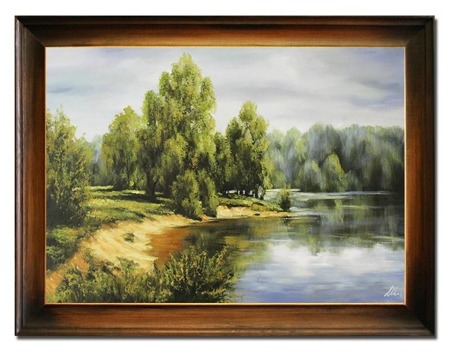 Obraz "NOWOŚCI" ręcznie malowany 64x84cm