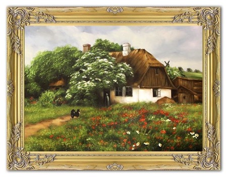 Obraz "NOWOŚCI" ręcznie malowany 64x84cm