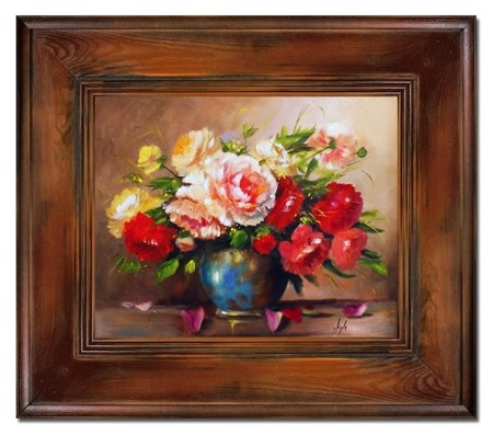 Obraz "Roze" ręcznie malowany 66x76cm
