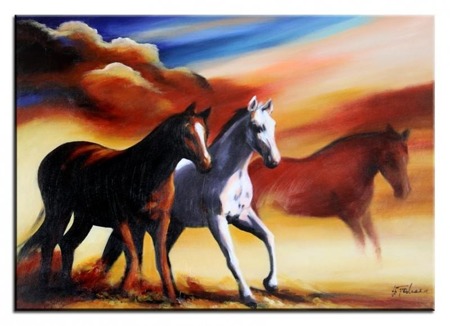 Obraz "Zwierzęta" ręcznie malowany 50x70cm