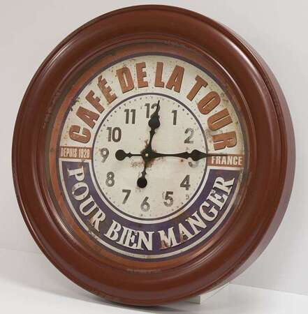 Zegar wiszący ozdobny stylowy retro klasyczny