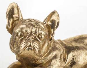 Figurka Pies złoty H: 15 cm