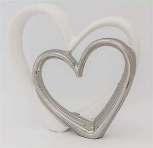 Figurka podwójne serce waga 1 kg wys.25cm