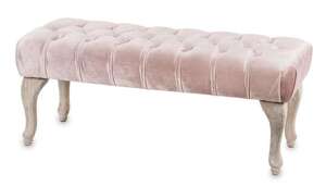 Siedzisko różowe Klasyczny na nóżkach 41x100x41 cm